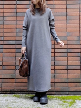 「スウェットワンピース」｜sasa0601さん（レディース・156cm）の秋コーディネート
