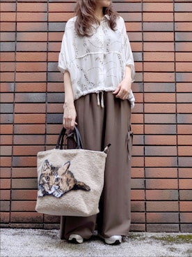 「アイテム（タンクトップ）」を使った、sasa0601さん（レディース・156cm）の秋コーディネート