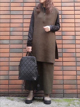 「KATHARINE ROSS（キャサリンロス）のアイテム（ワンピース）」を使った、sasa0601さん（レディース・156cm）の秋コーディネート
