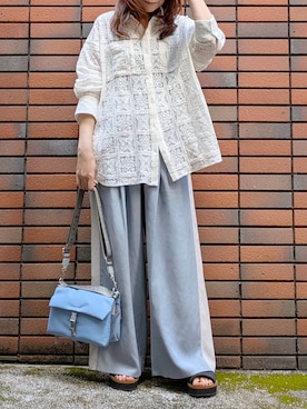 「KATHARINE ROSS（キャサリンロス）のアイテム（パンツ）」を使った、sasa0601さん（レディース・156cm）の夏コーディネート