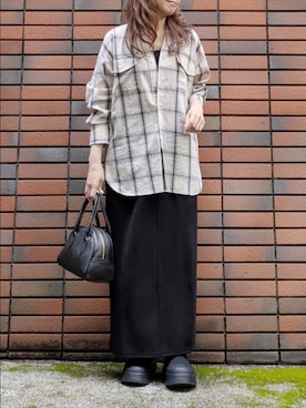 「アイテム（タンクトップ）」を使った、sasa0601さん（レディース・156cm）の秋コーディネート