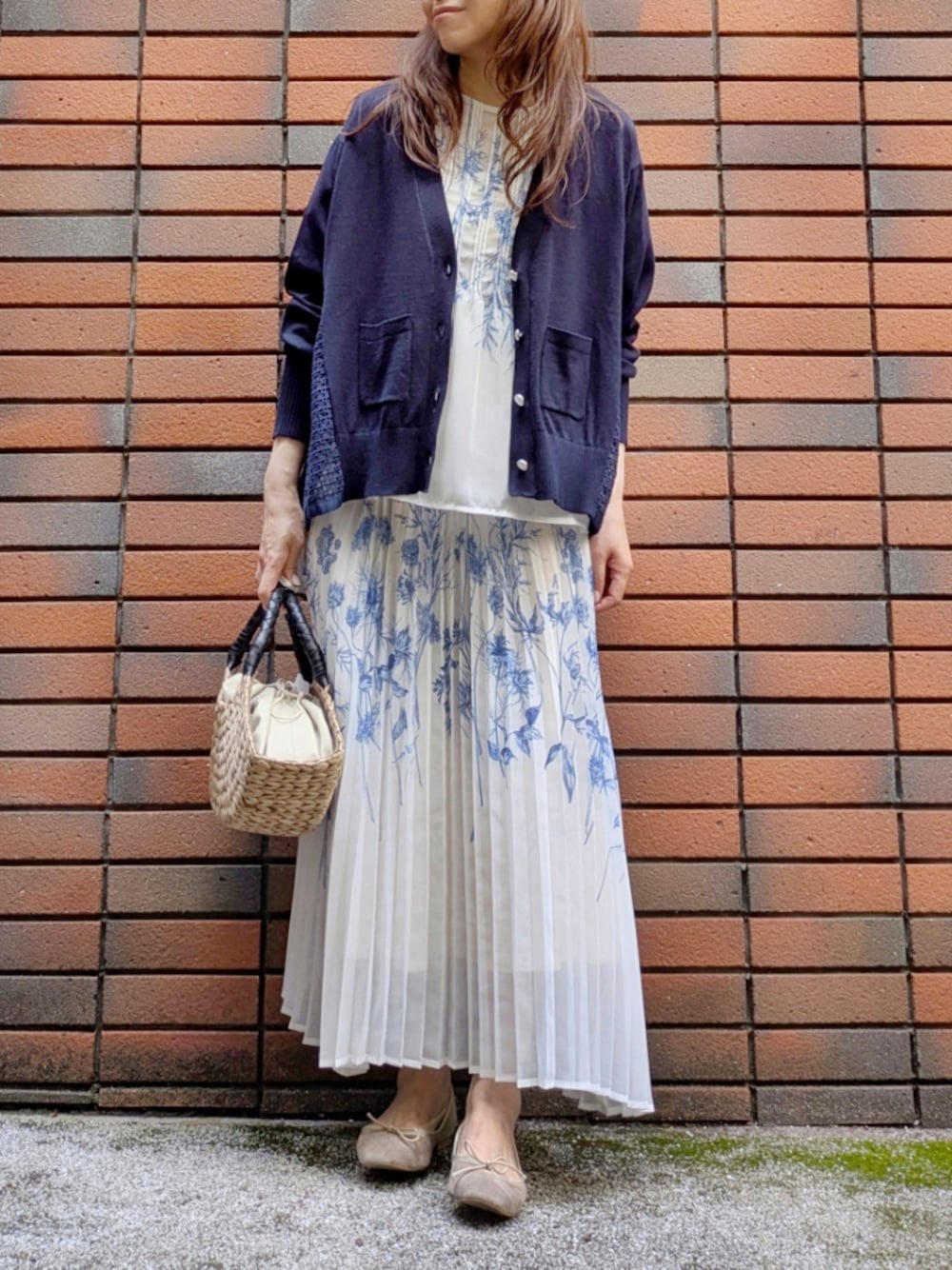 春夏にぴったり花柄セットアップ✨シンプルで魅力的な女子会・パーティーコーデ 花柄フリルJK＆SKセット|ems excite | RETRO GIRL ONLINE STORE