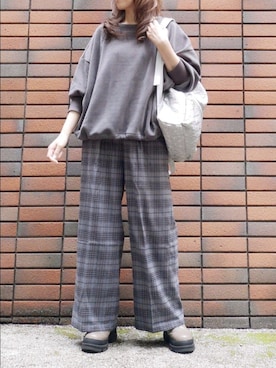 「KATHARINE ROSS（キャサリンロス）のアイテム（パンツ）」を使った、sasa0601さん（レディース・156cm）の秋コーディネート