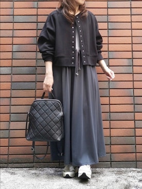 「KATHARINE ROSS（キャサリンロス）のアイテム（ワンピース）」を使った、sasa0601さん（レディース・156cm）の秋コーディネート