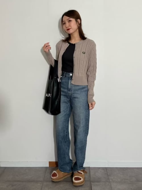 [FRED PERRY/フレッドペリー] 別注 ケーブルニット カーディガン