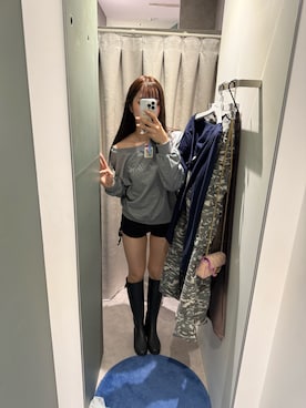 「アイテム（レインシューズ）」を使った、0rinir0さん（レディース・166cm）の秋コーディネート