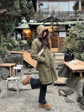 「SUBU(スブ)のアイテム」を使った、0rinir0さん(レディース・166cm)の冬コーディネート