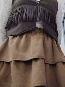 「アイテム（スカート）」を使った、min051048さん（メンズ・177cm）の秋コーディネート