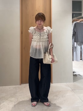 「mystic（ミスティック）のアイテム（バッグ）」を使った、mmisakkiさん（レディース・160cm）の夏コーディネート