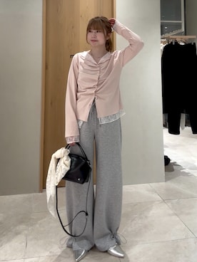 「mystic（ミスティック）のアイテム（トートバッグ）」を使った、mmisakkiさん（レディース・160cm）の春コーディネート