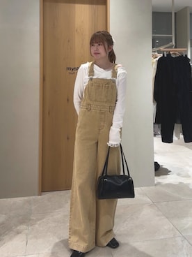 「mystic（ミスティック）のアイテム（トートバッグ）」を使った、mmisakkiさん（レディース・160cm）の春コーディネート