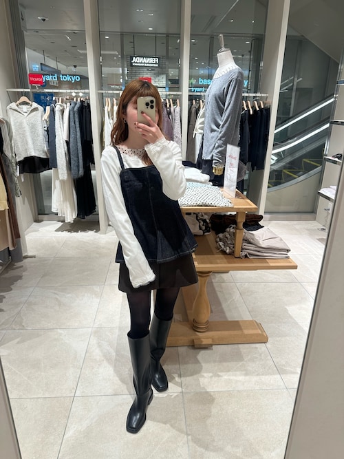 セール】スクエアトゥロングブーツ（ブーツ）｜mystic（ミスティック