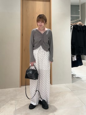 「mystic（ミスティック）のアイテム（トートバッグ）」を使った、mmisakkiさん（レディース・160cm）の春コーディネート