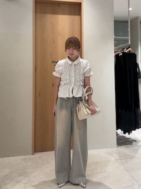 「mystic（ミスティック）のアイテム（バッグ）」を使った、mmisakkiさん（レディース・160cm）の夏コーディネート