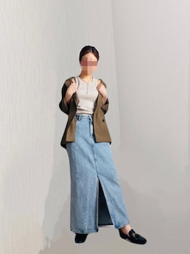 「A part by（アパートバイ）のアイテム」を使った、ROEさん（レディース・164cm）の春コーディネート