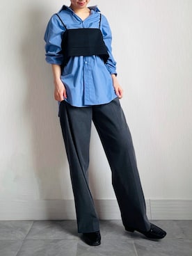「ISOOK（アイスー）のアイテム」を使った、ROEさん（レディース・164cm）の夏コーディネート