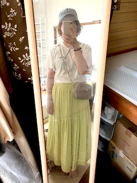 「Green　Parks（グリーンパークス）のアイテム」を使った、めぐさん（骨格ストレート・レディース・152cm）の夏コーディネート
