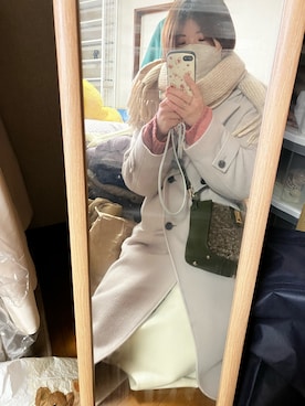「アイテム（その他アウター）」を使った、めぐさん（レディース・152cm）の冬コーディネート