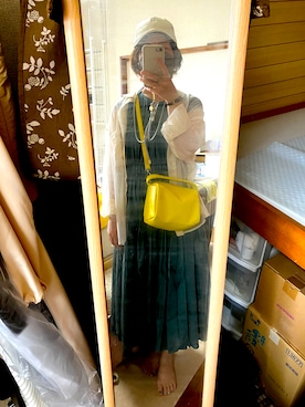 「シアーシャツ」｜めぐさん（骨格ストレート・レディース・152cm）の夏コーディネート