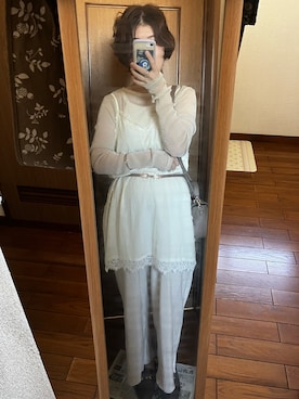 「LAKOLE（ラコレ）のアイテム」を使った、めぐさん（レディース・152cm）の秋コーディネート