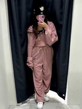 「アイテム（パーカー）」を使った、miyuさん（レディース・152cm）の夏コーディネート