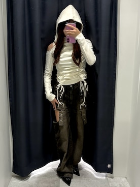 「アイテム（パンプス）」を使った、miyuさん（レディース・152cm）の夏コーディネート