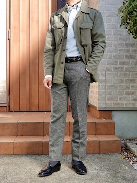 「BOLZONELLA（ボルゾネッラ）のアイテム」を使った、えくちゃんさん（メンズ・169cm）の秋コーディネート