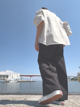 「CIYOT（シヨウト）のアイテム」を使った、yuhさん（メンズ・168cm）の春コーディネート