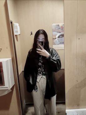 「MERLOT（メルロー）のアイテム」を使った、彩純さん（レディース・168cm）の春コーディネート