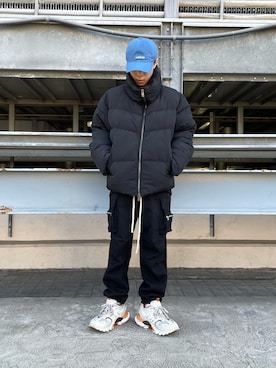 「DANKE SCHON（ダンケシェーン）のアイテム（ジャケット/アウター）」を使った、AZUSAさん（メンズ・169cm）の冬コーディネート
