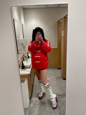 「grounds（グラウンズ）のアイテム」を使った、英鈴さん（レディース・170cm）の春コーディネート