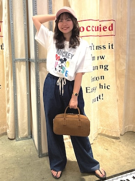 「coen（コーエン）のアイテム」を使った、coen kotoさん（レディース・153cm）の夏コーディネート