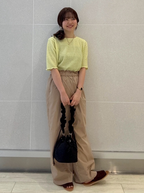 セール】コットンタッチイージーワイドパンツ（その他パンツ
