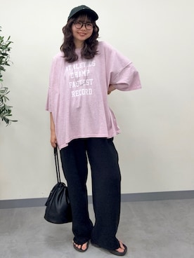 「coen（コーエン）のアイテム（その他パンツ）」を使った、coen kotoさん（レディース・153cm）の夏コーディネート