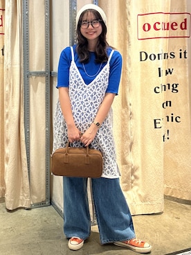 「coen（コーエン）のアイテム」を使った、coen kotoさん（レディース・153cm）の夏コーディネート