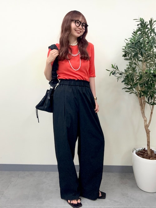 未使用＊Deuxieme Classe＊イージーワイドパンツ イージーワイドパンツ Deuxieme Classe 新品未使用 ブラック 38