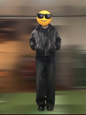 「アイテム（ブルゾン）」を使った、一般高校生Aさん（メンズ・174cm・10代）の秋コーディネート