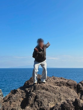 「アイテム（ダウンジャケット/コート）」を使った、tomita2003さん（メンズ・178cm）の春コーディネート