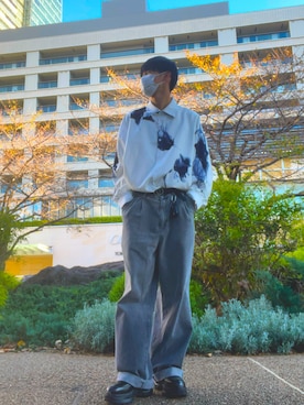 「NILWAY（ニルウェイ）のアイテム（シャツ/ブラウス）」を使った、tomita2003さん（メンズ・178cm）の秋コーディネート