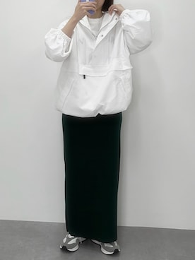 「CHIC STYLE」｜「アイテム（ブルゾン）」を使った、まぴさん（レディース・158cm）の冬コーディネート