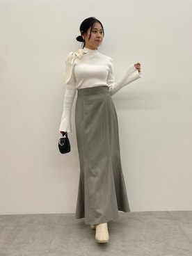 「スカートコーデ」｜reikaさん（レディース・155cm）の冬コーディネート