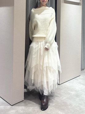 「dazzlin（ダズリン）のアイテム」を使った、reikaさん（レディース・155cm）の冬コーディネート