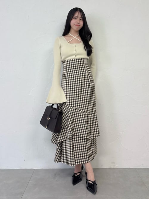 dazzlin バックレースアップアシメマーメイドスカート バックレースアップアシメマーメイドスカート[品番：MKSW0061502