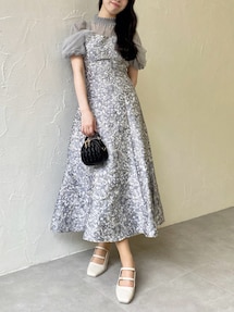 シアーベールジャガードワンピース｜ダズリン（dazzlin）アウトレット