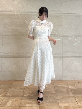 「アイテム（ドレス）」を使った、reikaさん（レディース・155cm）の夏コーディネート