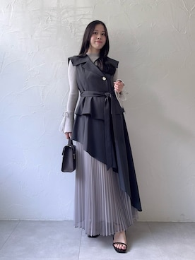 「dazzlin（ダズリン）のアイテム（ワンピース/ドレス）」を使った、reikaさん（レディース・155cm）の夏コーディネート