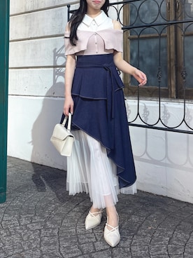 「dazzlin（ダズリン）のアイテム」を使った、reikaさん（レディース・155cm）の春コーディネート