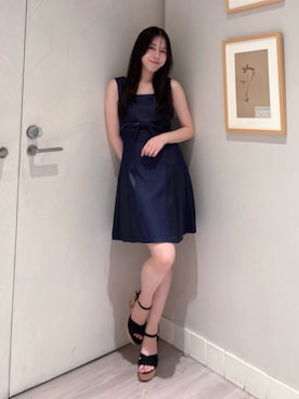 「dazzlin（ダズリン）のアイテム（ワンピース/ドレス）」を使った、reikaさん（レディース・155cm）の夏コーディネート