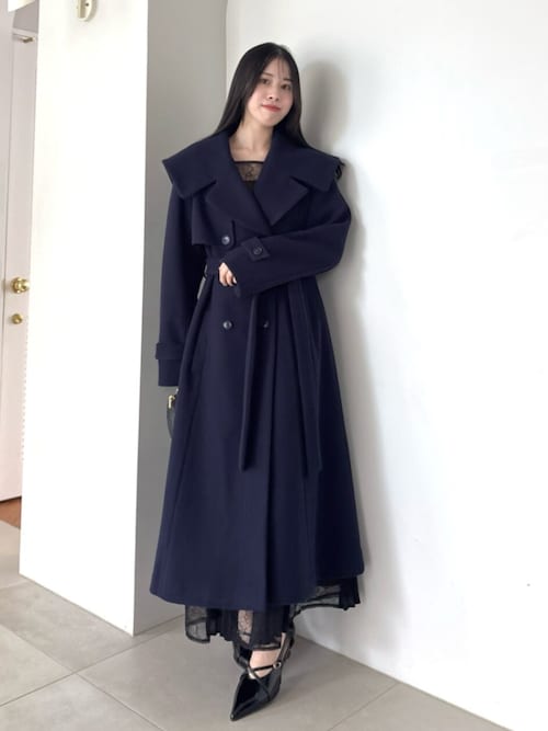 dazzlin コート アウター セーラービッグカラーコート