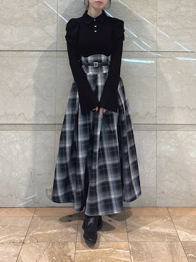 「dazzlin（ダズリン）のアイテム」を使った、reikaさん（レディース・155cm）の冬コーディネート